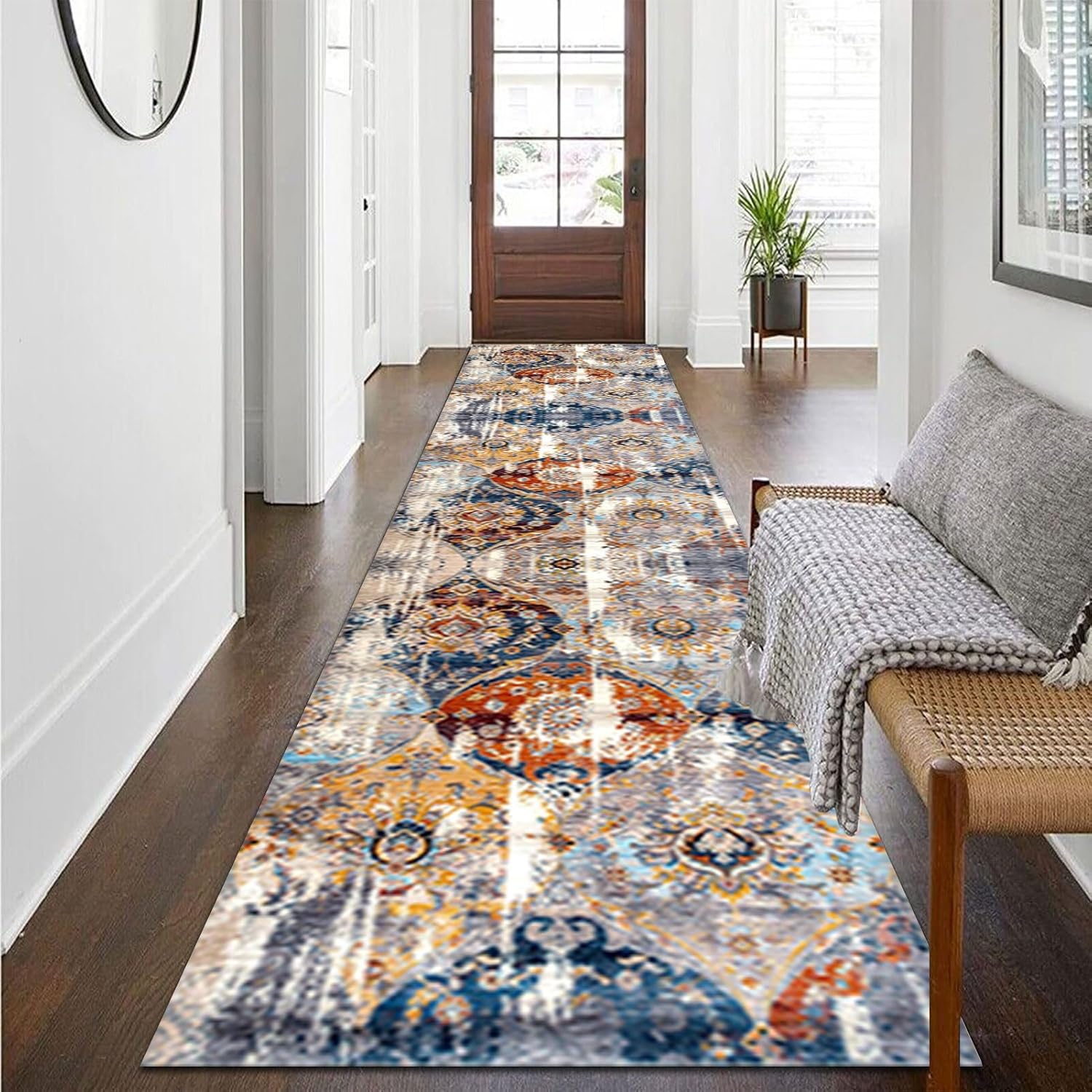 猫足 ダイニングチェア 座面着物リメイク 背ラタン 猫脚